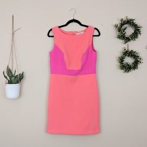 🆕 LOFT Bright Pink and Orange Dress